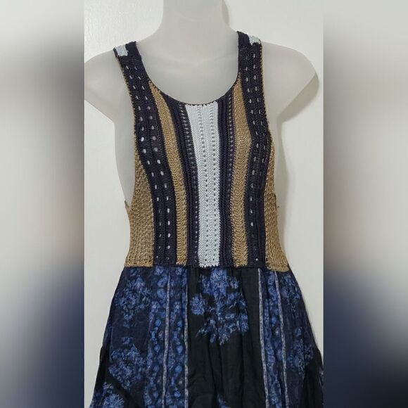 FREE PEOPLE  Katie Crochet Bandana Boho Dress size Xs - Picture 7 of 10